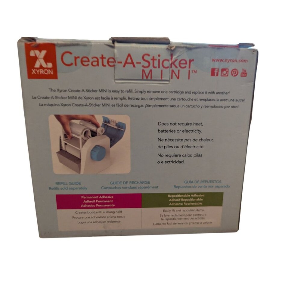 Xyron Create-A-Sticker Mini Sticker Maker Machine - Picture 8 of 11